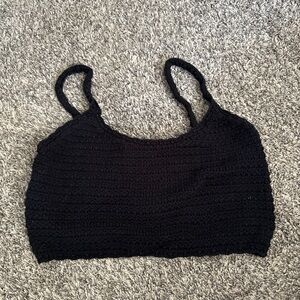 Aerie Charcoal Knit Top